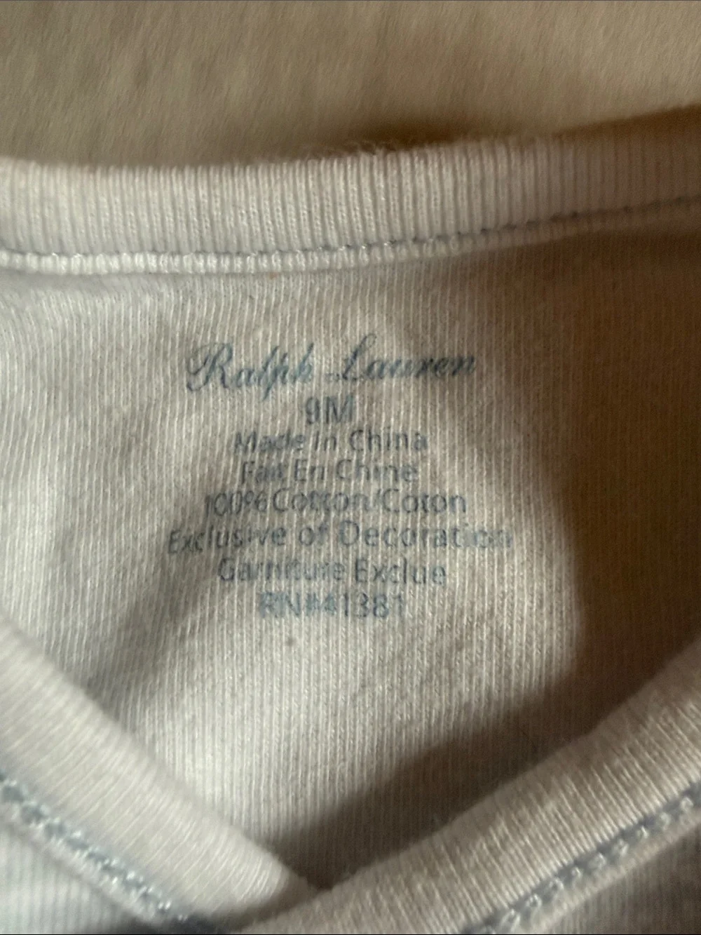 Ralph Lauren Baby Long Sleeve Knit Sleep Sack in Light Blue Stripe